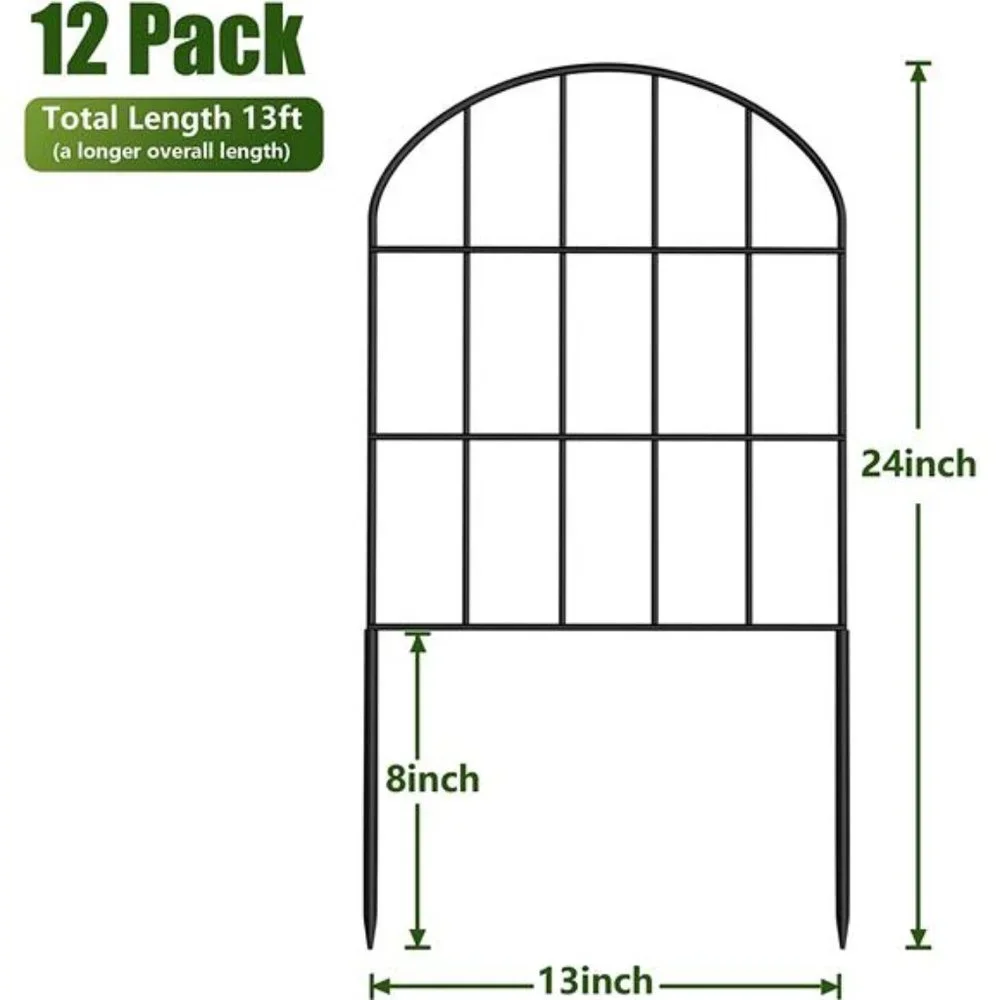 Decorative Garden Fence No Dig Fencing 12 Pack, 10ft (L) x 24in (H)